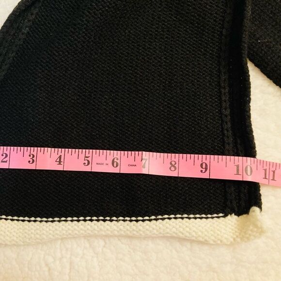 Kate Spade Black Jersey Knit Scarf - Picture 10 of 10